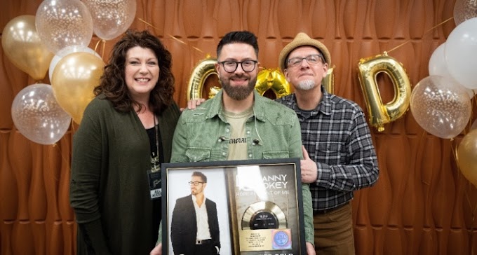 Danny Gokey Celebrates Certified Gold Single "Hope In Front Of Me" receives RIAA Gold Certification
