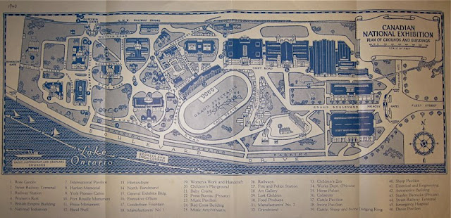 Canadian National Exhibition Plan of Grounds and Buildings. 1940