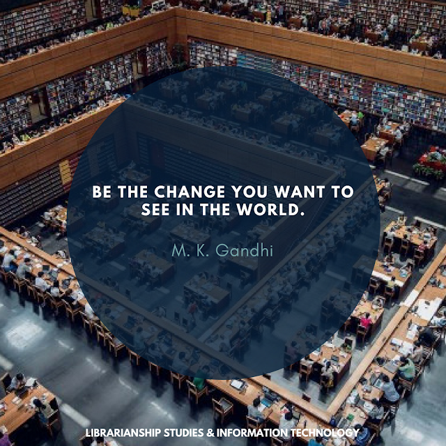 Be the change you want to see in the world