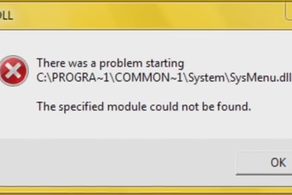 Mengatasi Duduk Perkara Sysmenu.Dll Error Pada Windows 7 : The
Specified Module Could Not Be Found
