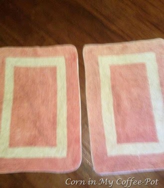 red bathroom rugs