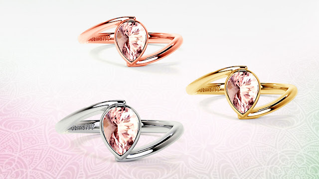 Morganite Rings With Different Metals