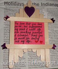 Popsicle sticks or Ice cream sticks Frame  (8)