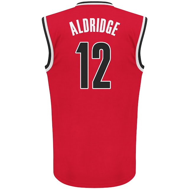 Portland Trailblazers Red Jersey Aldridge