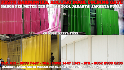 GAMBAR, FOLDING GATE, JAKARTA, HARGA FOLDING GATE PER METER TERBARU, 2024