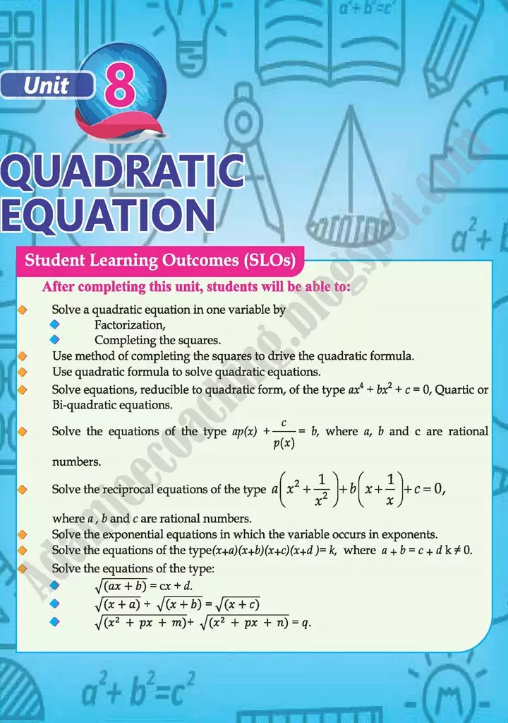 quadratic-equations-mathematics-class-9th-text-book