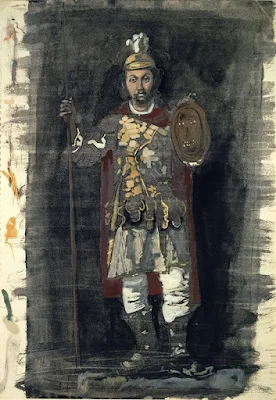 Ο Θεόφιλος ως Μεγα-Αλέξανδρος (1965) του Γιάννη Τσαρούχη (1910 - 1989). Ένα από τα έργα της Εθνικής Πινακοθήκης