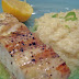 Grilled Halibut & Lemon Chive Risotto