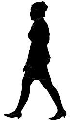 silhouette of an airline officer in uniform