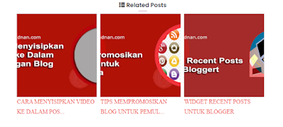 Widget Related Posts Keren Untuk Blogger