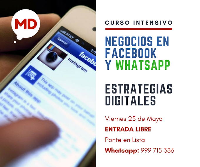 CURSO NEGOCIOS EN FACEBOOK Y WHATSAPP S/.49.00