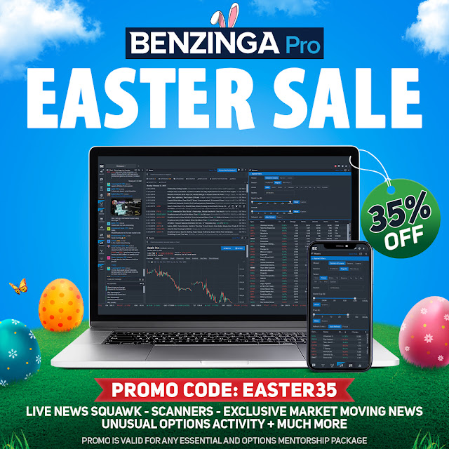 35% off Benzinga Pro's Essential Package or Options Mentorship!