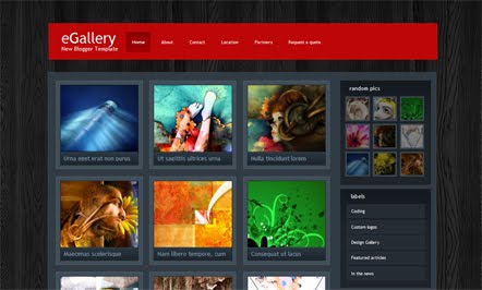 eGallery Blogger Template