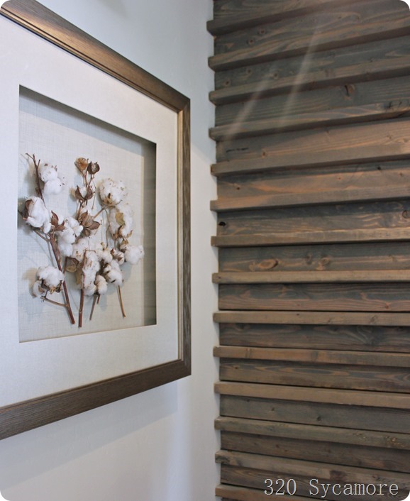 cotton framed on wall