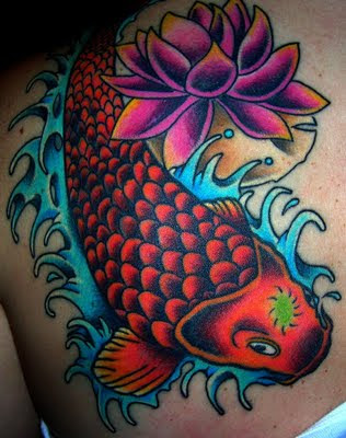 Koi Fish Tattoos for Girls-3