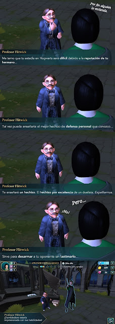 Hogwarts Mystery fotonovela flitwick