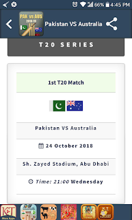 Pakistan vs Australia Cricket
