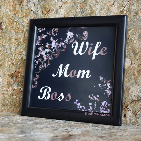 Wife Mom Boss, Mother's Day Gift Wall Frame in Port Harcourt, Nigeria