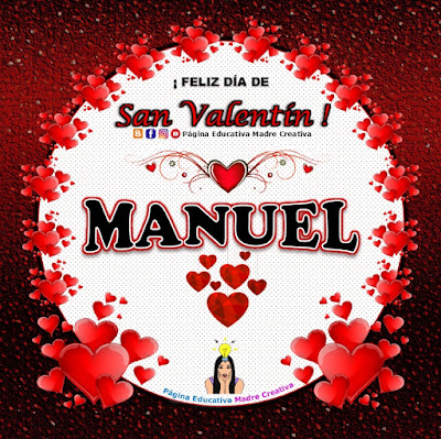 Feliz Día de San Valentín - Nombre Manuel