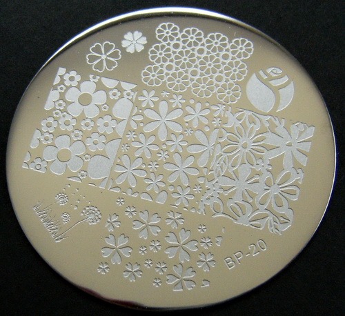 BP-20 round nail stamping plate at BornPrettyStore