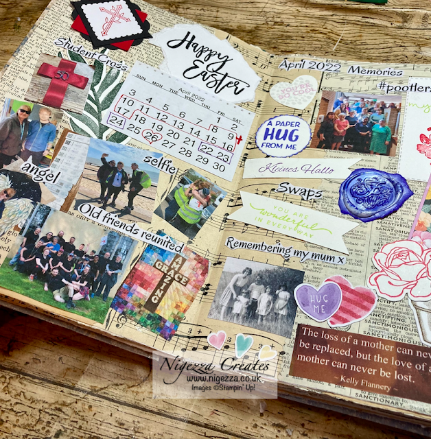 Junk Journal Beginners Series: Collaging April Memories In My Glue Book