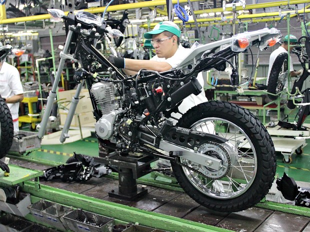 Produção de motos sofre queda de 8,8% no 1º semestre de 2017