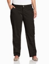 <br />Lee Women's Plus-Size Comfort Waist Carden Slimming Straight Leg Pant
