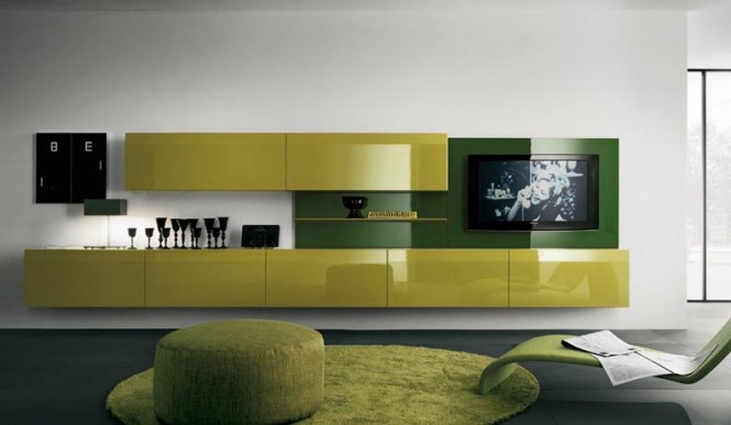  Gambar  Desain Interior Minimalis  Rak  TV  Televisi 