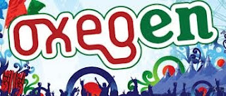 Oxegen / O2 music festival 2013 logo.  (spelling in logo in Oxegen, not Oxygen)