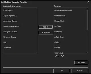 Olympus Workspace V1.0, Edit functions