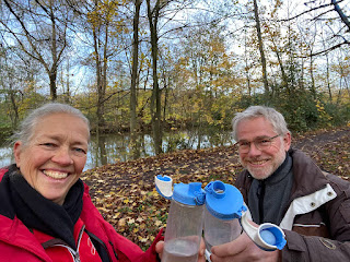 water drinken tijdens hike