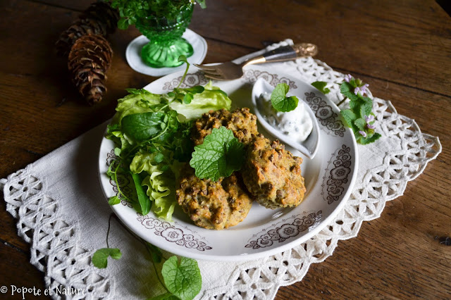 Croquettes aux lentilles vertes et au curry © Popote et Nature