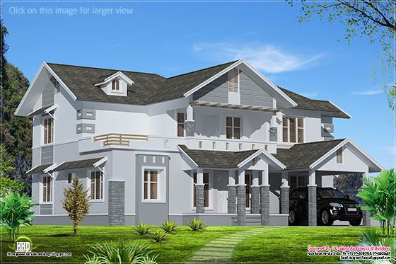2500 sqft. sloping roof home