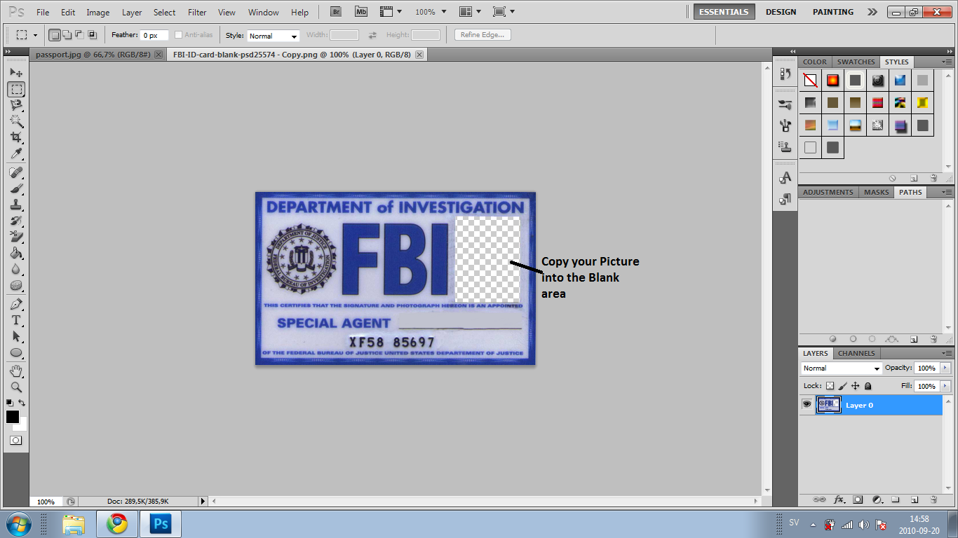 Fbi Id Card Fake Pictures