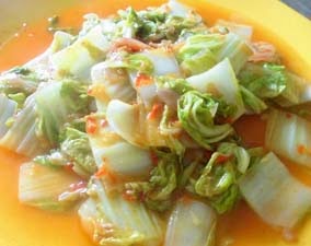 resep cah sawi putih