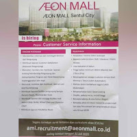 Lowongan Kerja AEON Mall Sentul City Bogor