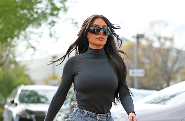 Kim Kardashian Latest Fashion Choice at Burgers Island