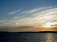 Near sunset approaching Hilton Head with sundog