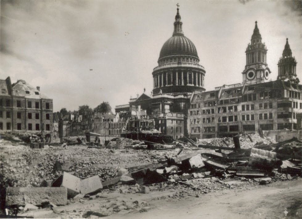 world war 2 bombs in london. during World War II.