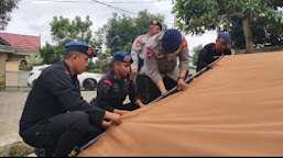 2 Unit Rumah Di Watang Palakka Terbakar , Brimob Bone Bantu Tenda Darurat Bagi Korban