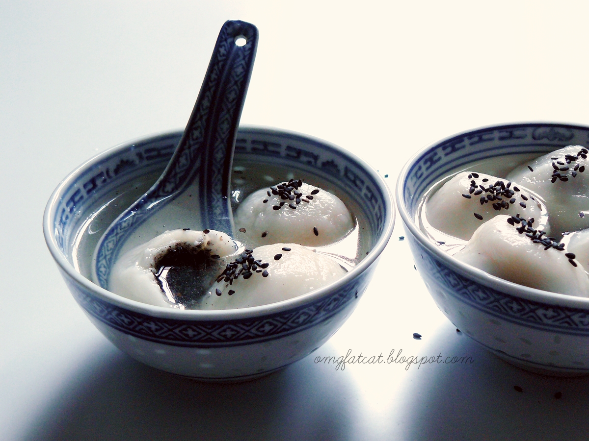 Tang juan z czarnym sezamem black sesame glutinous rice balls recipe