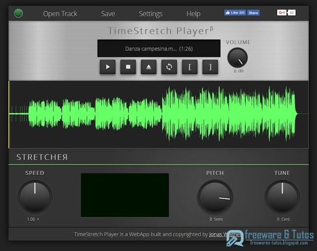 TimeStretch Player : un outil en ligne pour modifier facilement vos fichiers audio