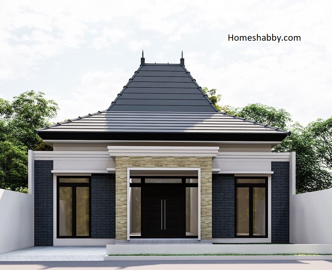 Desain Dan Denah Rumah Ukuran 12 X 145 M Dengan Eskterior Jawa Modern Yang Menarik Dan Berkelas Homeshabbycom Design Home Plans