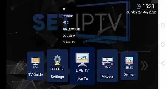 التطبيق الاسطورىSET IPTV لمشاهدة أقوى القنوات المشفرة والافلام العالمية