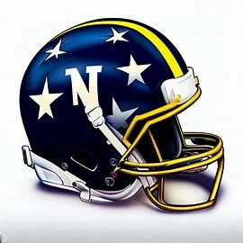 Navy Midshipmen Concept Football Helmets