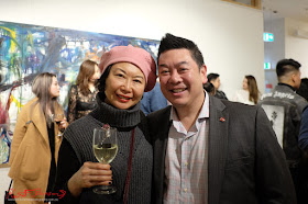 Vivienne Shui and Dion Woo at Beyond the Light - Chinese Artist He Zige - Photos By Kent Johnson for Street Fashion Sydney.