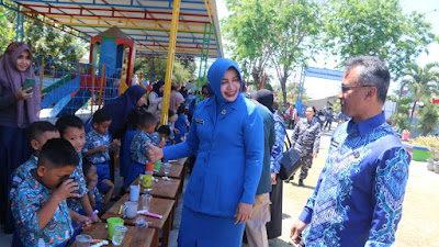 Angwasda II Yayasan Hang Tuah Tinjau Baksos Kesehatan Gigi dan Mulut Di TK Hang Tuah 3 Surabaya Bb