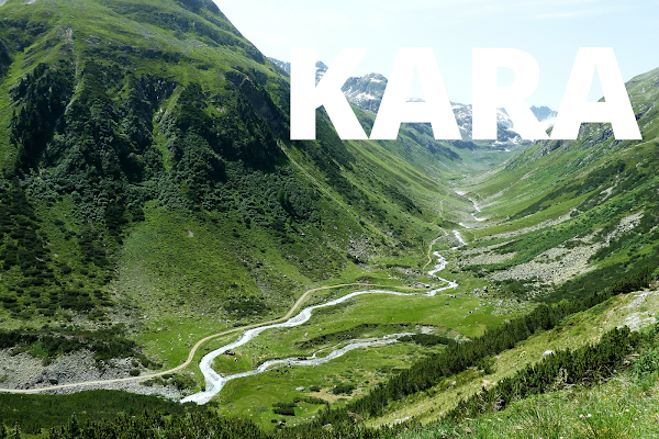 Definition of the phoneme KARA: Image of a Large mountain river valley