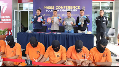 Pelaku Curanmor dan Penadah Diciduk Satreskrim Polresta Tangerang