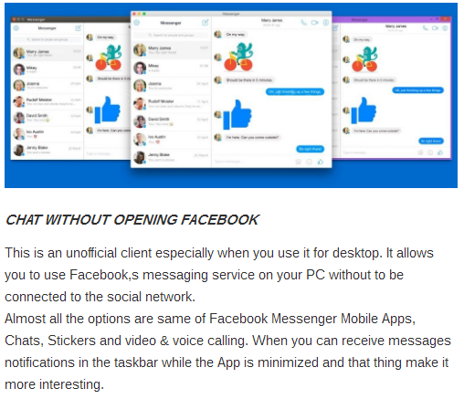 Download Facebook Desktop Messenger Free